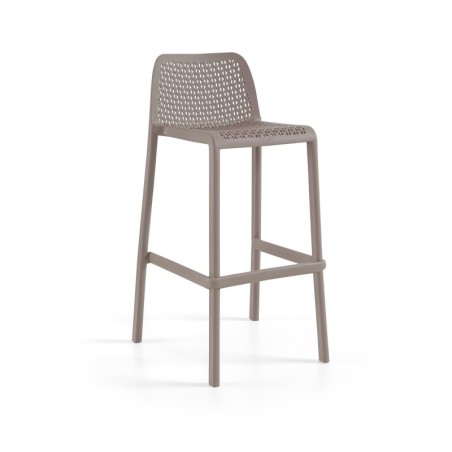 Taburete BILL, apilable, polipropileno blanco