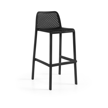 Taburete BILL, apilable, polipropileno blanco