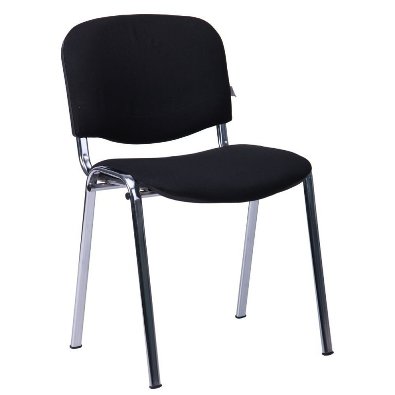 Silla NIZA NEW AM, chasis cromado, tejido A1, color negro*