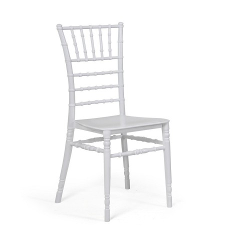 Silla CHIAVARI NEW, apilable, polipropileno blanco