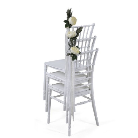Silla CHIAVARI NEW, apilable, polipropileno blanco