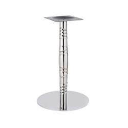 Mesa LUXOR, acero inox., tapa de 60x60 cms. Color a elegir. 2