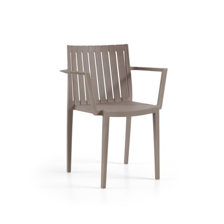 Sillón CHOPIN, apilable,  polipropileno blanco*