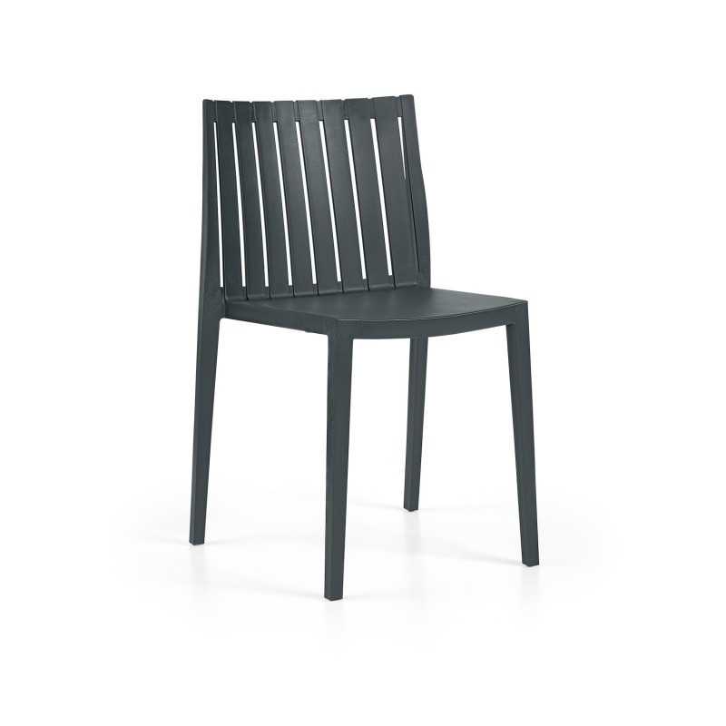 Silla CHOPIN, apilable,  polipropileno blanco