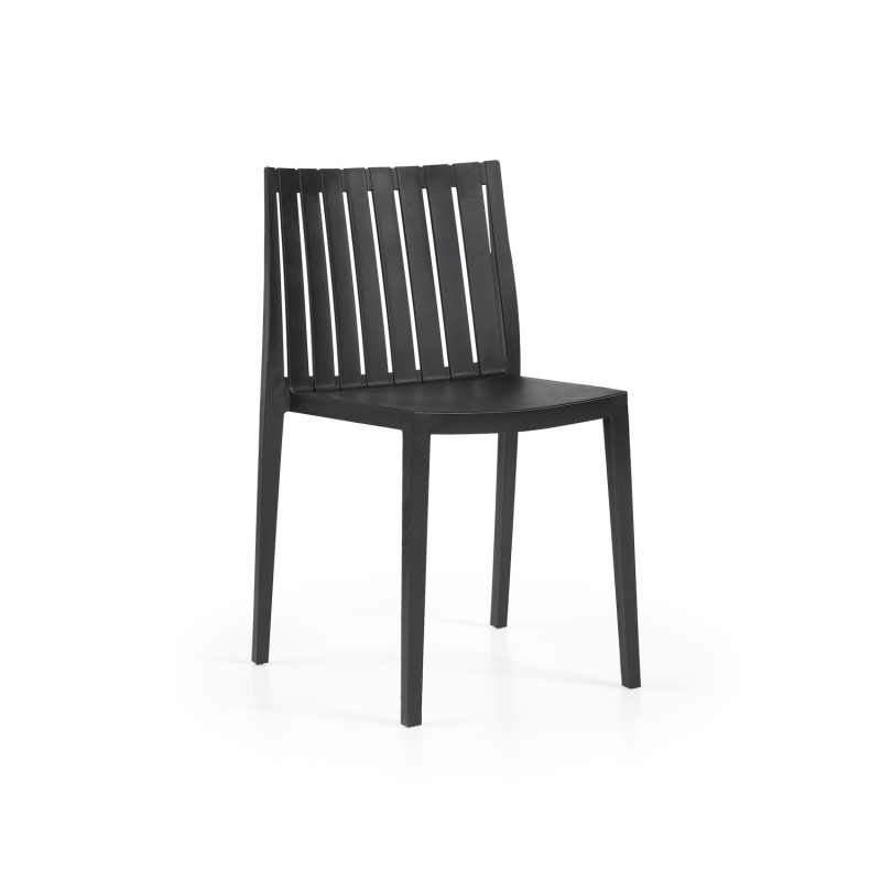 Silla CHOPIN, apilable,  polipropileno blanco