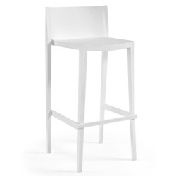 Taburete SUNNY 99, apilable, polipropileno blanco