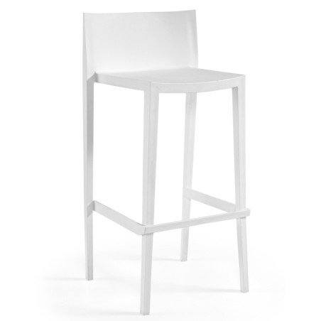 Taburete SUNNY 99, apilable, polipropileno blanco
