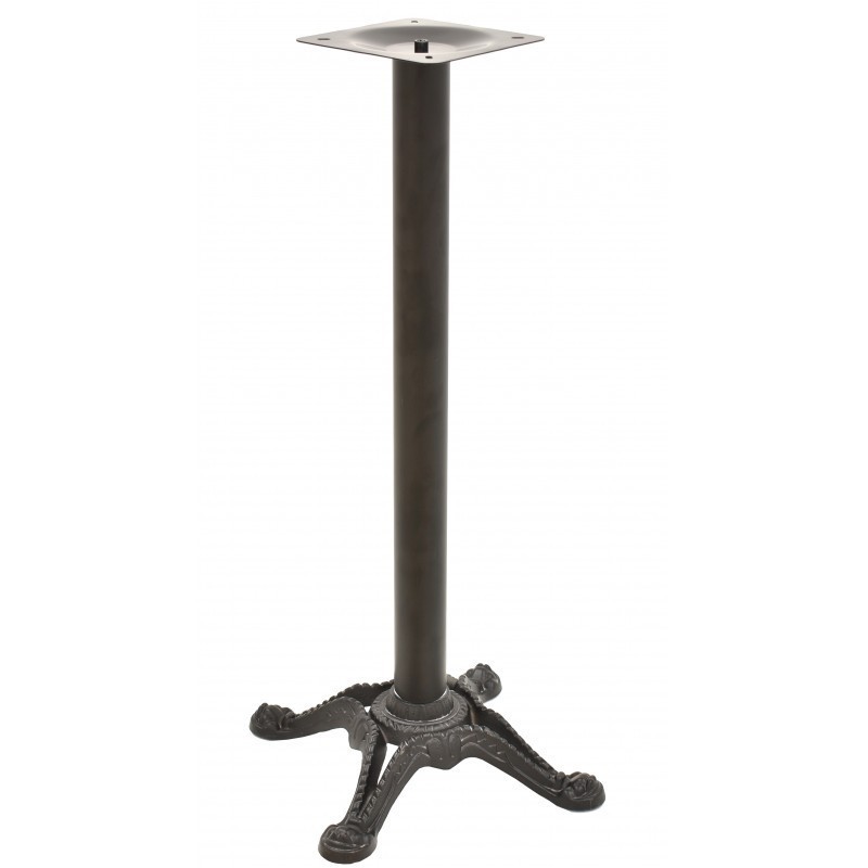 Mesa alta RODANO, negra, base 110 cms y tapa de 70 cms. Color a elegir.