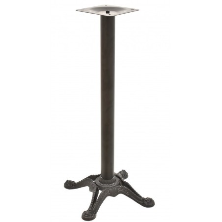 Mesa alta RODANO, negra, base 110 cms y tapa de 70 cms. Color a elegir.