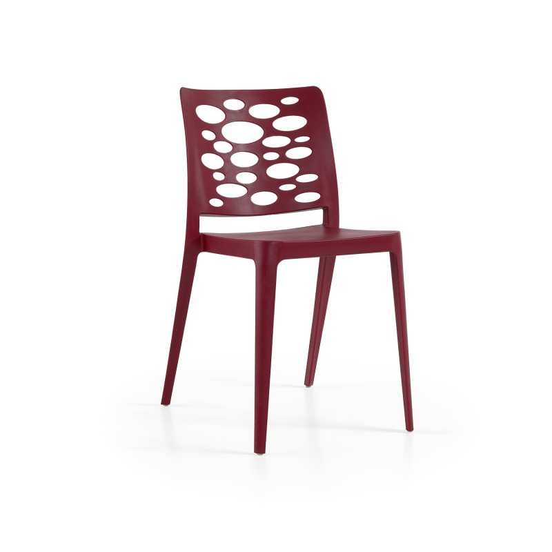 Silla VENECIA, apilable,  polipropileno blanco*