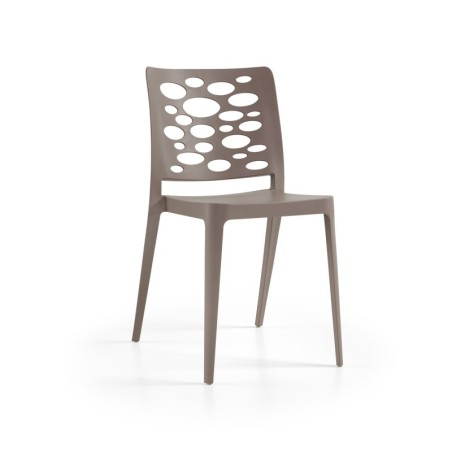 Silla VENECIA, apilable,  polipropileno blanco*