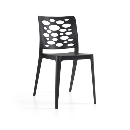 Silla VENECIA, apilable,  polipropileno blanco*