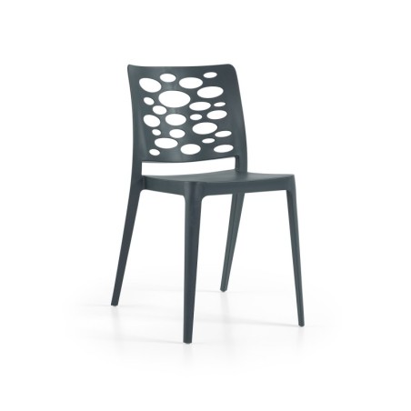 Silla VENECIA, apilable,  polipropileno blanco*