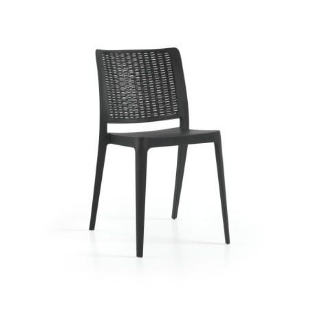 Silla JOHN, apilable,  polipropileno blanco*
