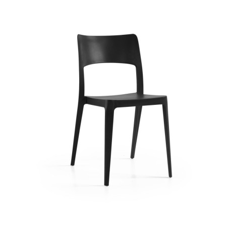 Silla VANESA, apilable,  polipropileno blanco*