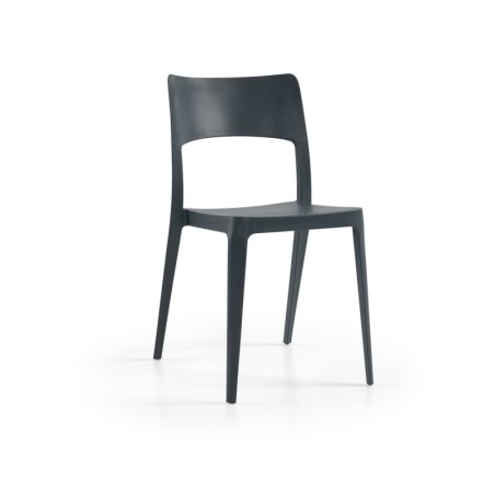Silla VANESA, apilable,  polipropileno blanco*
