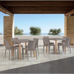 Silla BEYBE, apilable,  polipropileno negro 2