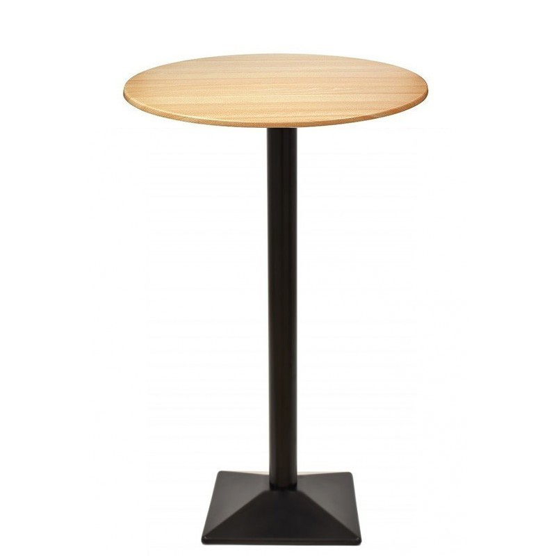 Mesa SOHO, alta, negra, base de 110 cms y tapa de 60 cms. Color a elegir.