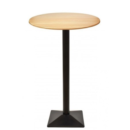 Mesa SOHO, alta, negra, base de 110 cms y tapa de 60 cms. Color a elegir.