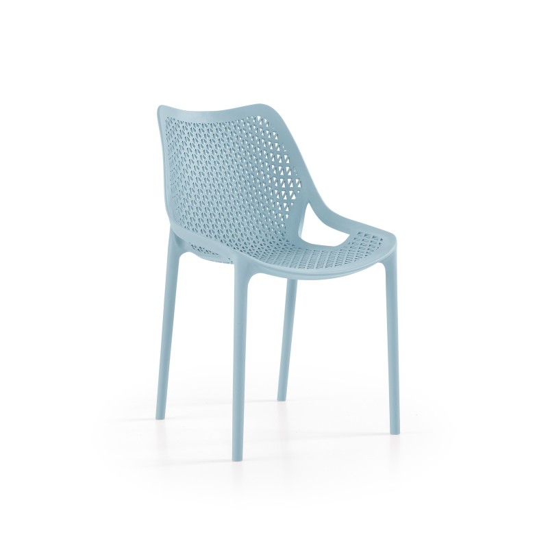 Silla BILL, apilable,  polipropileno antracita