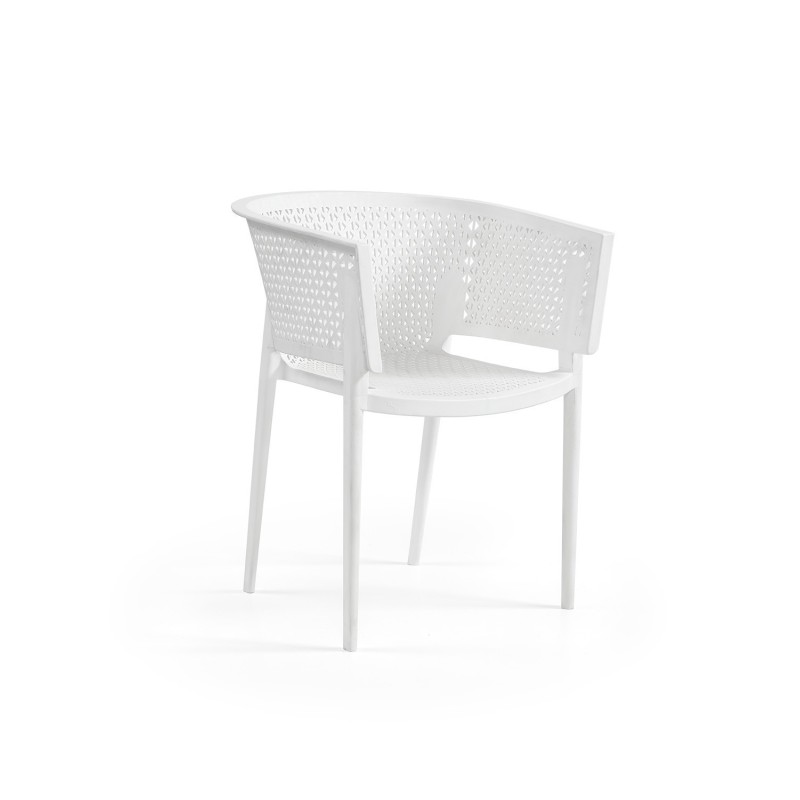 Sillón BILL, apilable,  polipropileno tórtora