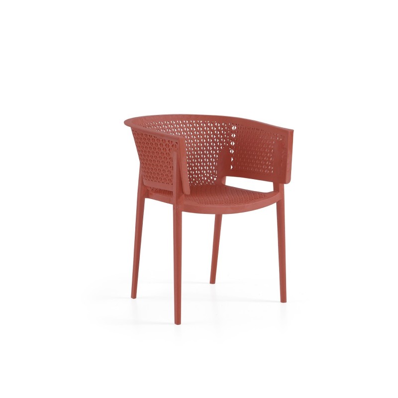 Sillón BILL, apilable,  polipropileno tórtora