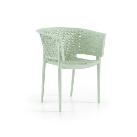 Sillón BILL, apilable,  polipropileno tórtora