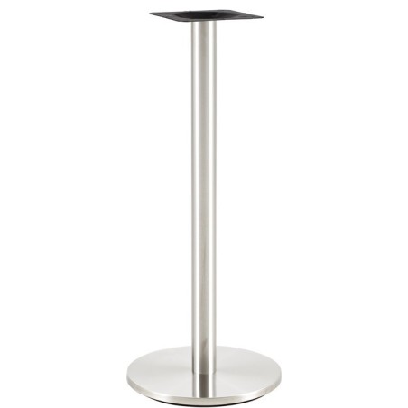 Base de mesa BENAGIL, alta, acero inoxidable, base 45 cms de diámetro, altura 110 cms