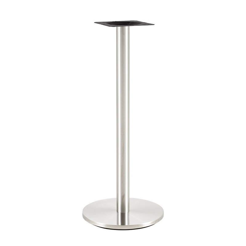 Base de mesa BENAGIL, alta, acero inoxidable, base 45 cms de diámetro, altura 110 cms