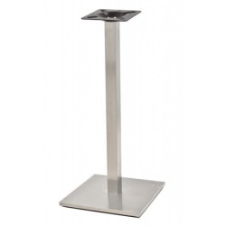 Base de mesa IPANEMA, alta, acero inoxidable, base de 45 x 45 cms, altura 110 cms 2