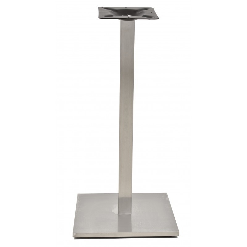 Base de mesa IPANEMA, alta, acero inoxidable, base de 45 x 45 cms, altura 110 cms