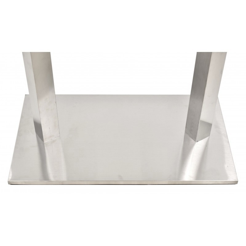 Base de mesa IPANEMA, acero inoxidable, base de 70 x 40 cms, altura 72 cms