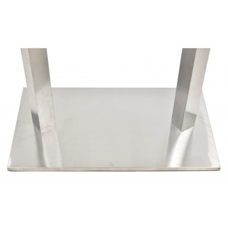 Base de mesa IPANEMA, acero inoxidable, base de 70 x 40 cms, altura 72 cms