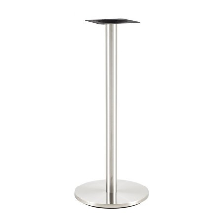 Mesa BENAGIL, alta, acero inoxidable, base de 110 cms y tapa 70 x 70 cms. Color a elegir.