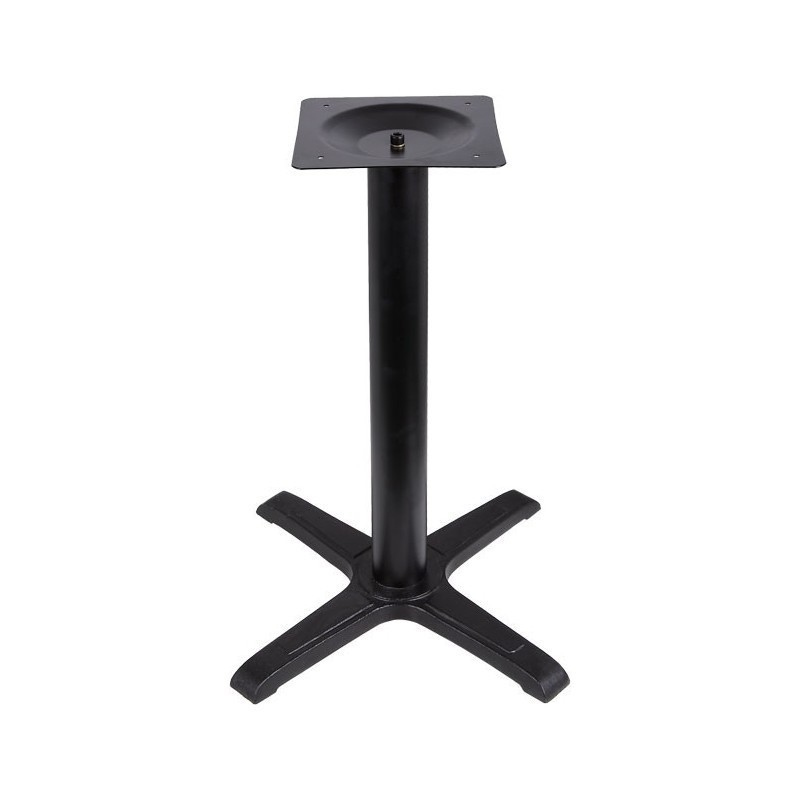 Mesa CARIBE, negra, base de 72 cms y tapa de 70 x 70 cms. Color a elegir.