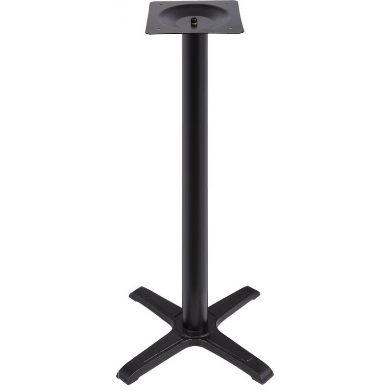 Mesa CARIBE, alta, negra, base de 110 cms y tapa de 70 x 70 cms. Color a elegir.