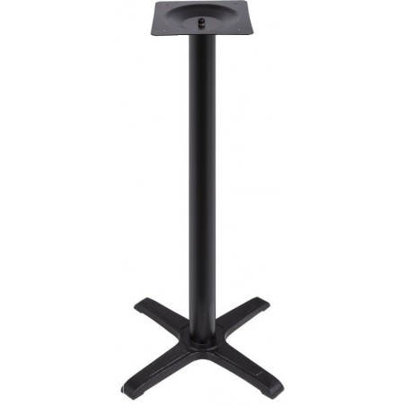 Mesa CARIBE, alta, negra, base de 110 cms y tapa de 70 x 70 cms. Color a elegir.