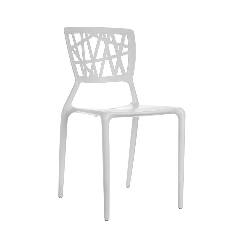 Silla BYRON, polipropileno blanco*