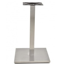 Mesa IPANEMA, acero inoxidable, base de 72 cms y tapa 60 x 60 cms. Color a elegir. 2