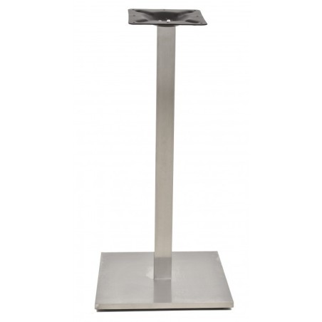 Mesa IPANEMA, alta, acero inoxidable, base de 110 cms y tapa 60 cms. Color a elegir.