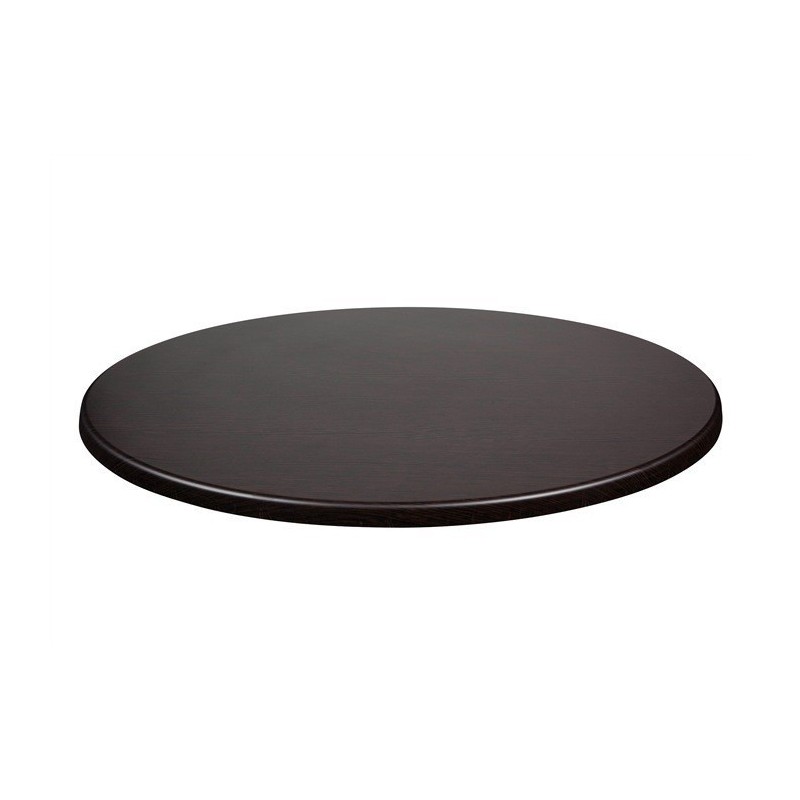 Tablero de mesa Werzalit-Sm, WENGUÉ 103, 70 cms de diámetro*.