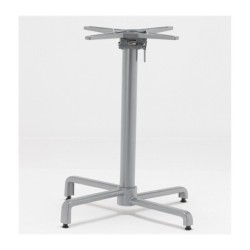 Mesa BAHIA, abatible, plata, base de 72 cms y tapa 70 x 70 cms. Color a elegir. 2