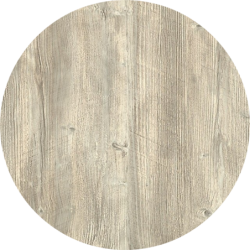 Tablero de mesa Werzalit-SM, PONDEROSA BLANCO 178, 70 cms de diámetro*. 2