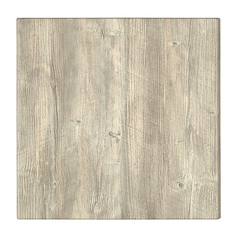 Tablero de mesa Werzalit-SM, PONDEROSA BLANCO 178, 70 x 70 cms*