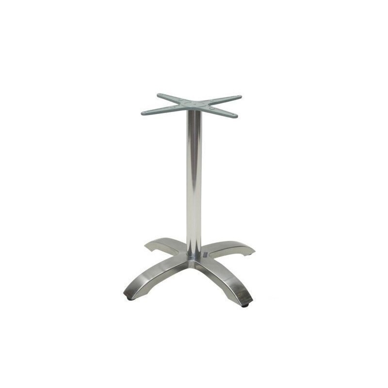 Mesa MILAN, aluminio, 4 radios, base de 72 cms y tapa 70 cms. Color a elegir.