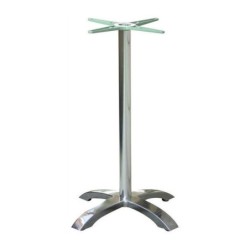 Mesa MILAN, alta, aluminio, 4 radios, base de 110 cms y tapa 60 cms. Color a elegir. 2