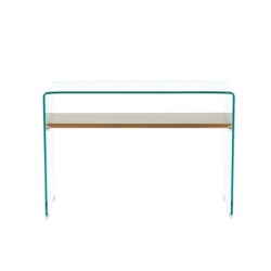 Consola POITIERS, estante, cristal,  110 x 40 cms 2