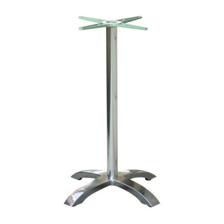 Mesa MILAN, alta, aluminio, 4 radios, base de 110 cms y tapa 70 cms. Color a elegir.