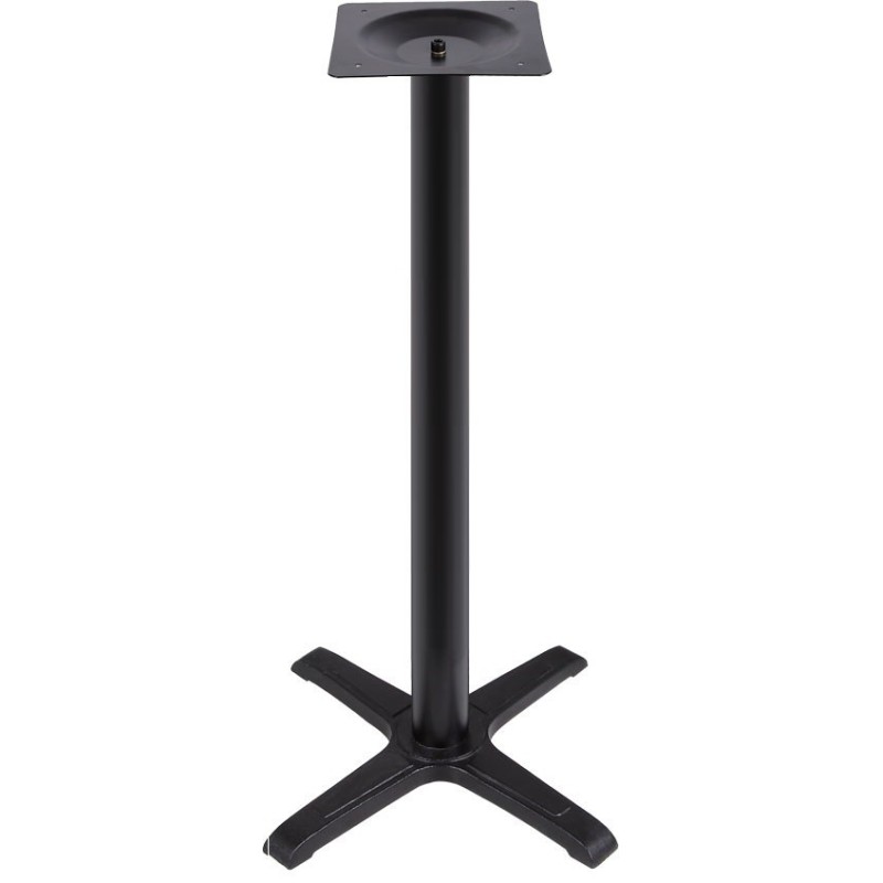Base de mesa CARIBE, alta, negra, base de 56 x 56 cms, altura 110 cms