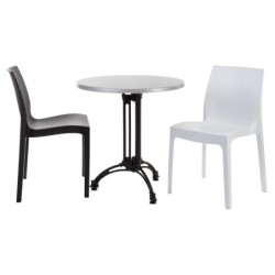 Base de mesa EIFFEL NEW, aluminio, 3 pies, negra, altura 70 cms 2